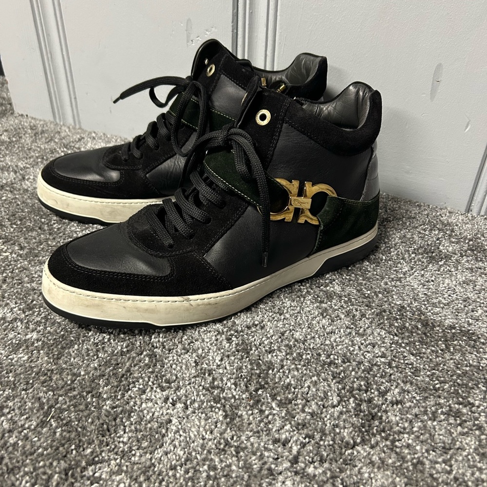 ferragamo high top sneakers